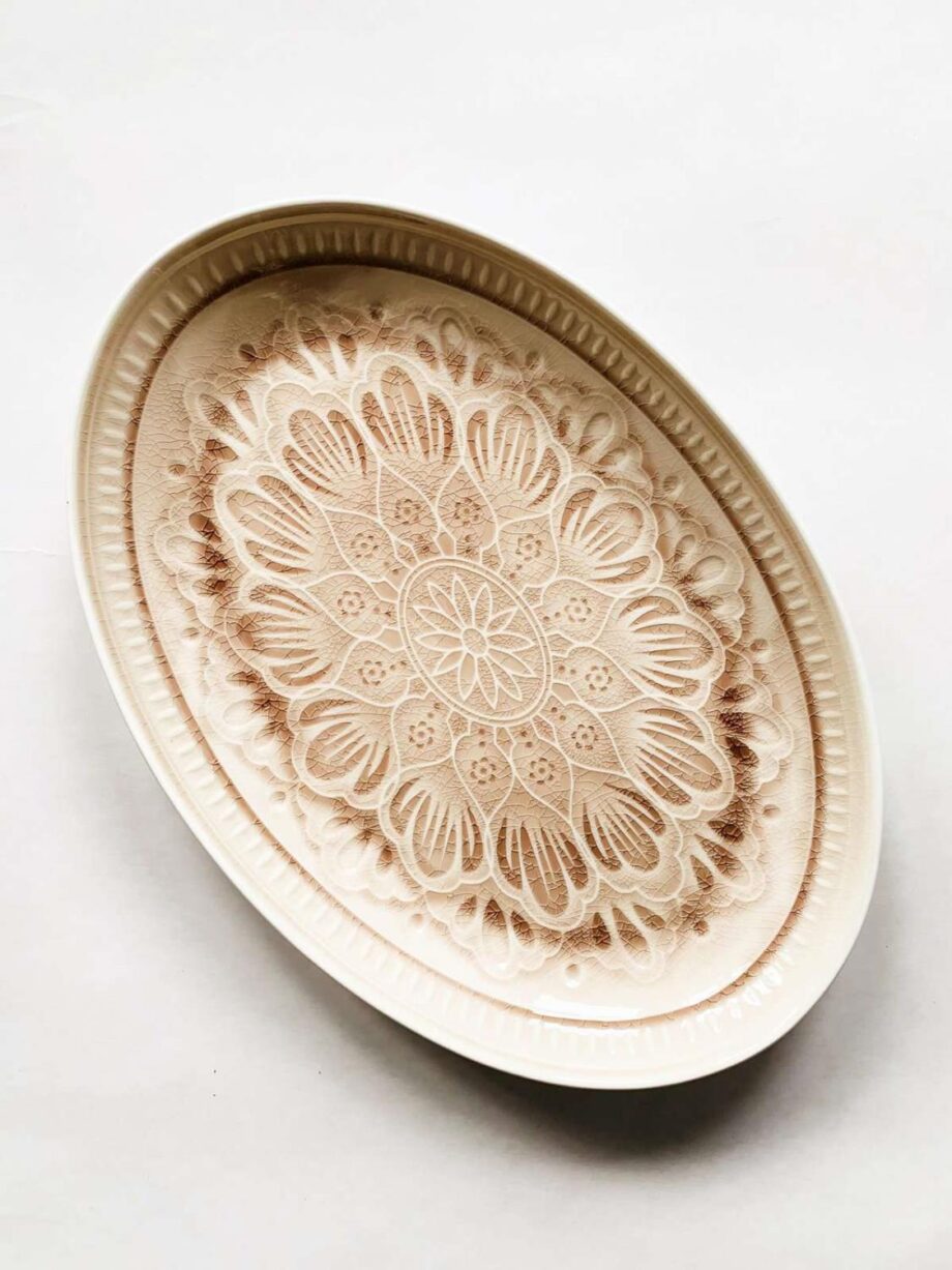 Trend Design Valborg serveringsfat 41×28 cm rosa