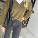 My Essential Wardrobe Rianna Knit Pullover Military