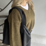 My Essential Wardrobe Rianna Knit Pullover Military