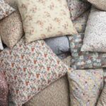Ib Laursen Pute 60X 60 med andedun Orange/Rosa/Creme