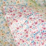 Ib Laursen Pute 60X60 med Andedun Liberty mønster i rosa