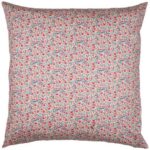 Ib Laursen Pute 60X60 med Andedun Liberty mønster i rosa