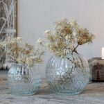 Chic Antique Vase Med Riller og Mønster