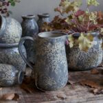 Chic Antique Kanne m blomstermønster
