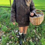 BY IC Uma Quilted Jacket Chocolate Brown