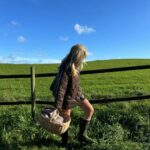 BY IC Uma Quilted Jacket Chocolate Brown
