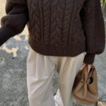 BY IC Nora Sweater Chocolate Brown