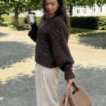 BY IC Nora Sweater Chocolate Brown