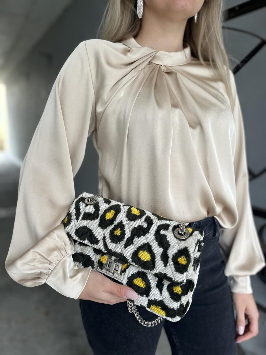 Neo Noir Fairy Drapy Satin Blouse