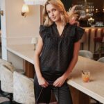 Neo Noir Jayla Bedazzled Top