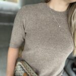 YAS Anni Knit Pullover Taupe Gray