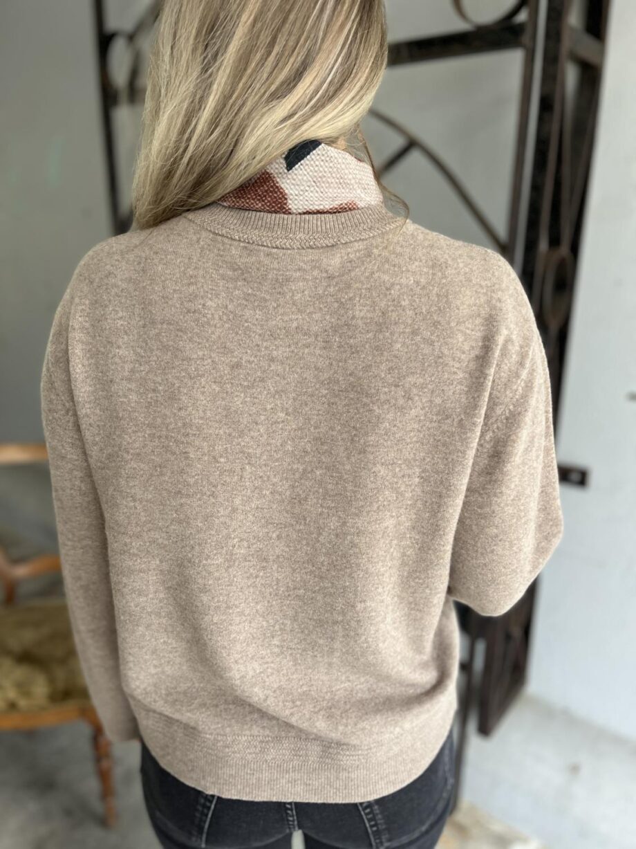 YAS Anni Knit Cardigan Taupe Gray