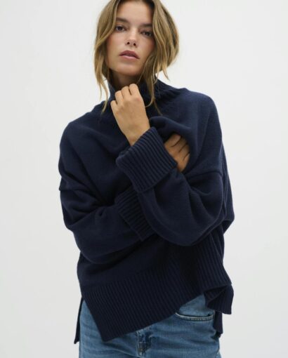 My Essential Wardrobe Lisbon High Neck Navy