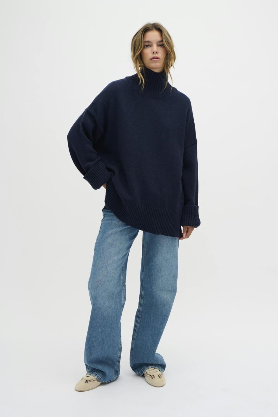 My Essential Wardrobe Lisbon High Neck Navy
