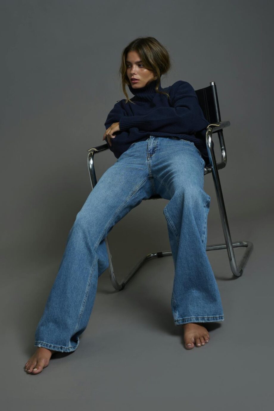 My Essential Wardrobe Lisbon High Neck Navy