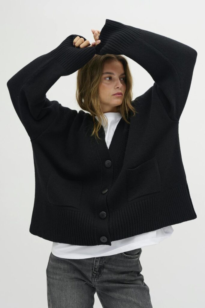 My Essential Wardrobe London Cardigan Black