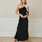 Neo Noir Connie Bow Dress