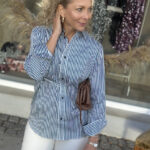 Tomorrow Denim Moussa Transforming Shirt Ibiza Stripe
