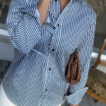 Tomorrow Denim Moussa Transforming Shirt Ibiza Stripe