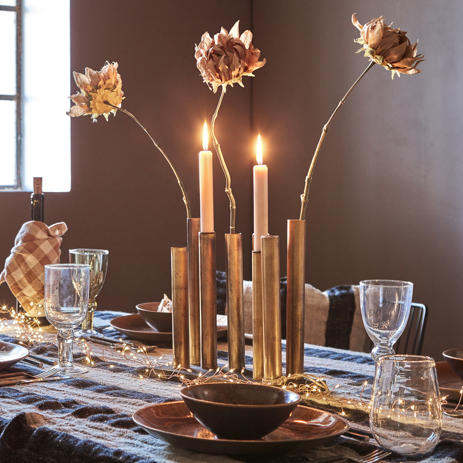 Affari Piper Lysestake & Vase