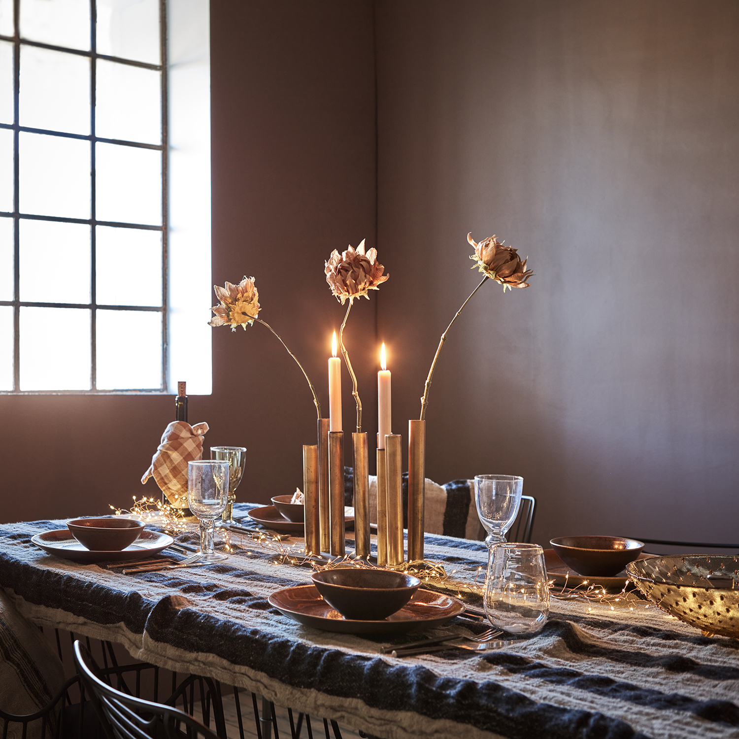 Affari Piper Lysestake & Vase