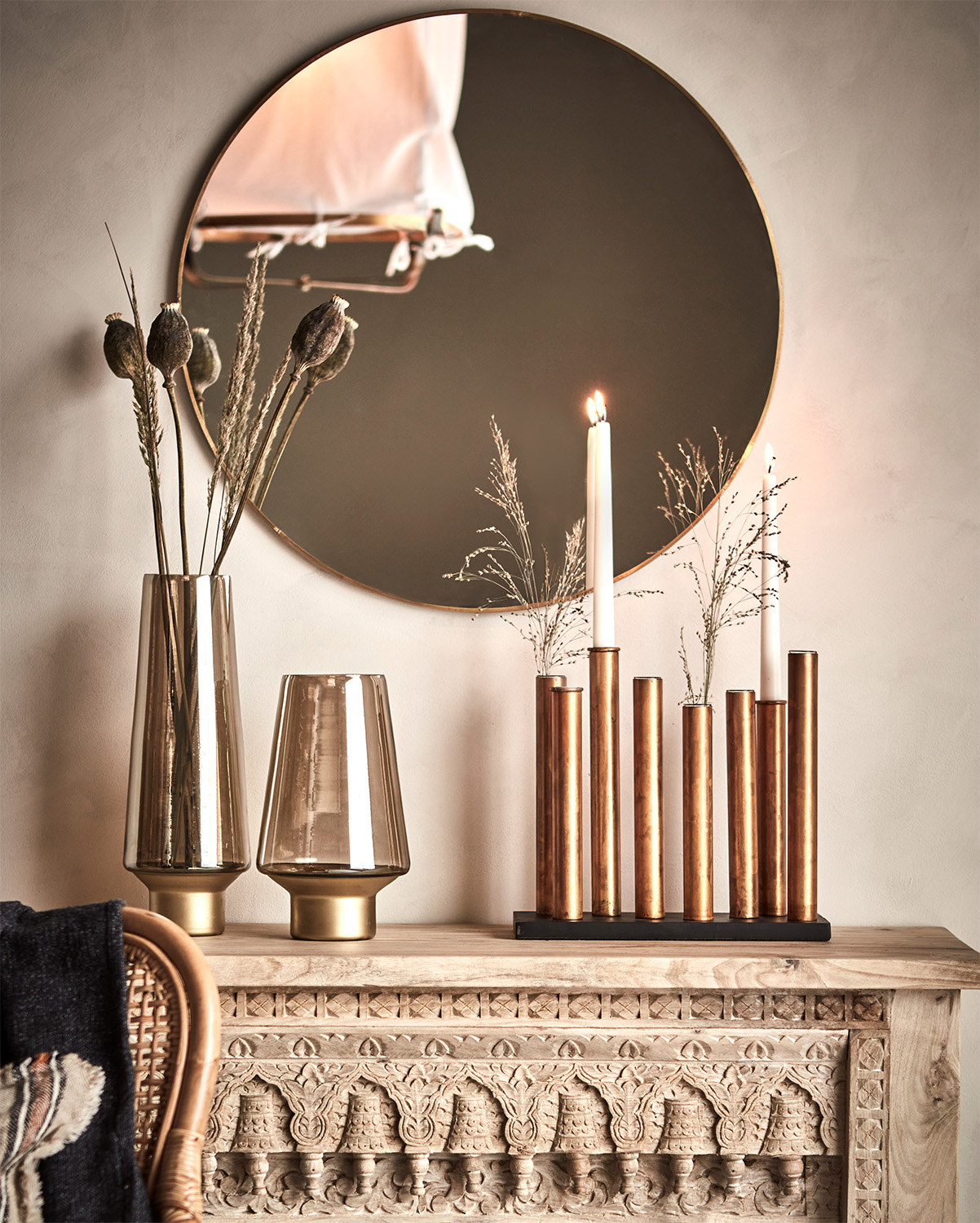 Affari Piper Lysestake & Vase