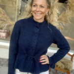 YAS Thellis Knit Cardigan Navy