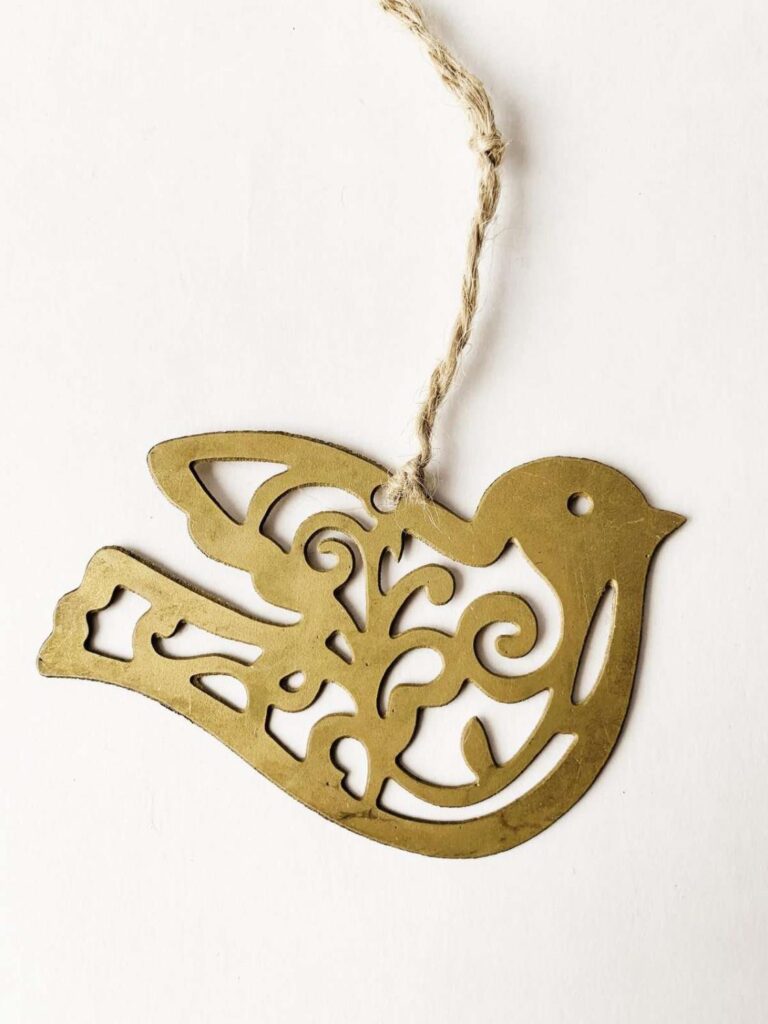 Ornament Fugl Gull