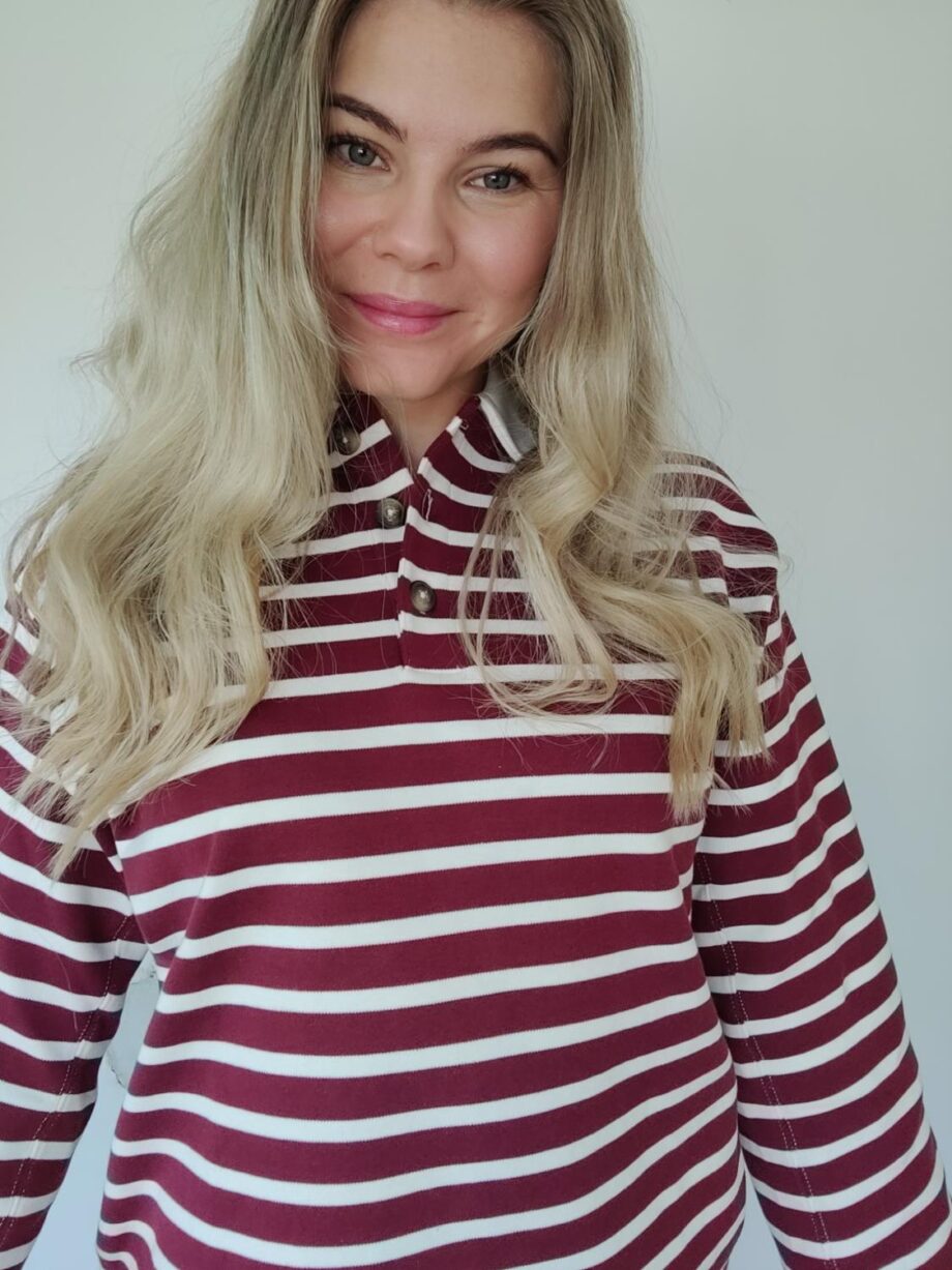 Selected Femme Wada Stripe Collar Top