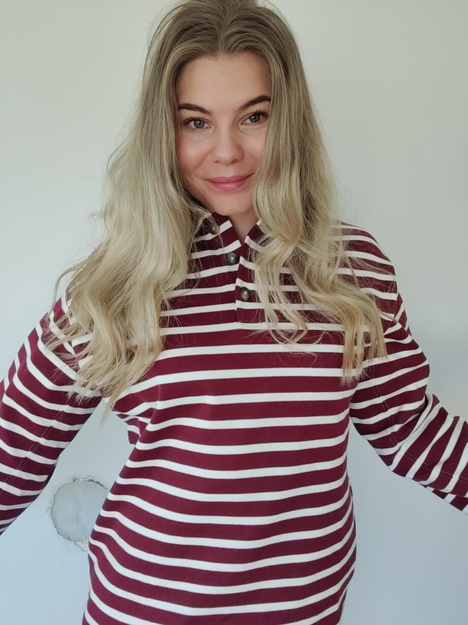 Selected Femme Wada Stripe Collar Top
