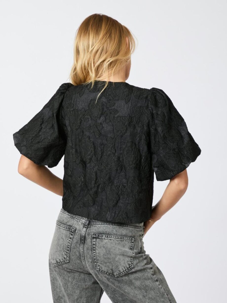 Neo Noir Aska Jacquard Blouse
