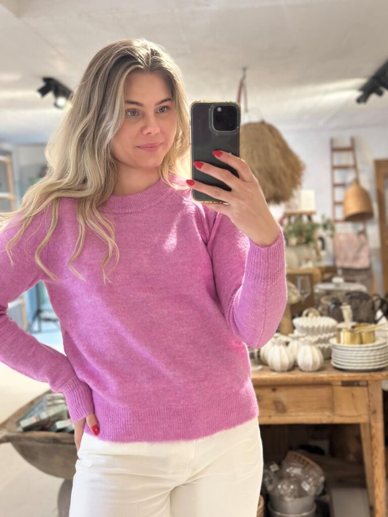 Selected Femme Lulu O-Neck First Bloom