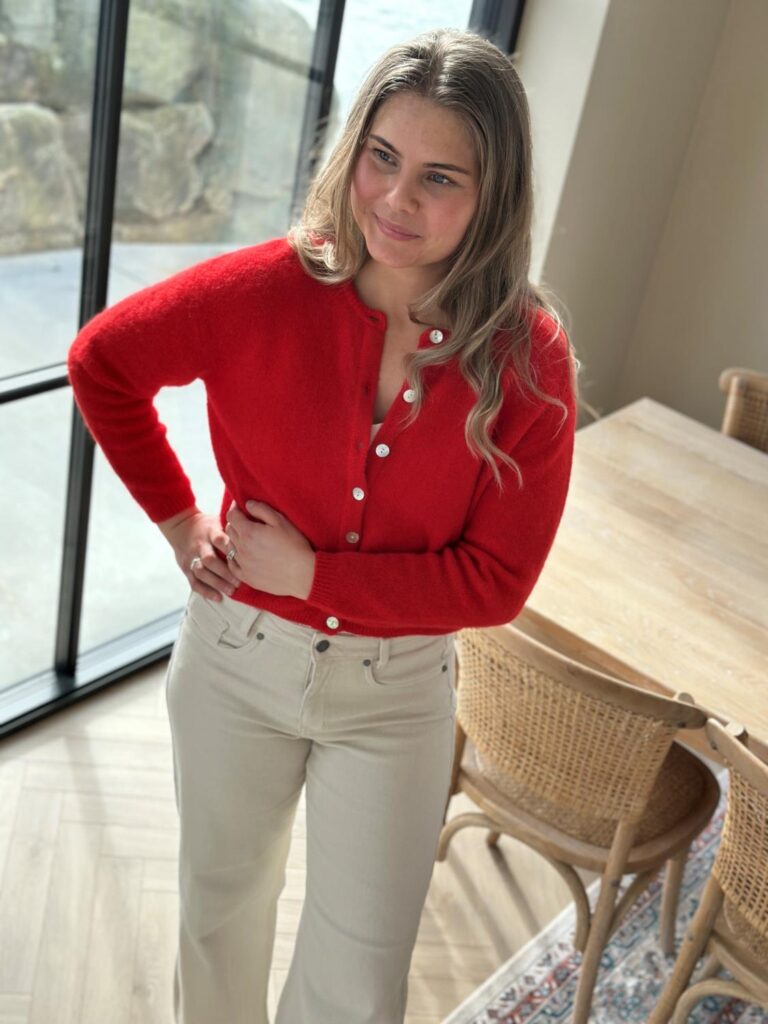 American Vintage Vito Cradigan Strawberry