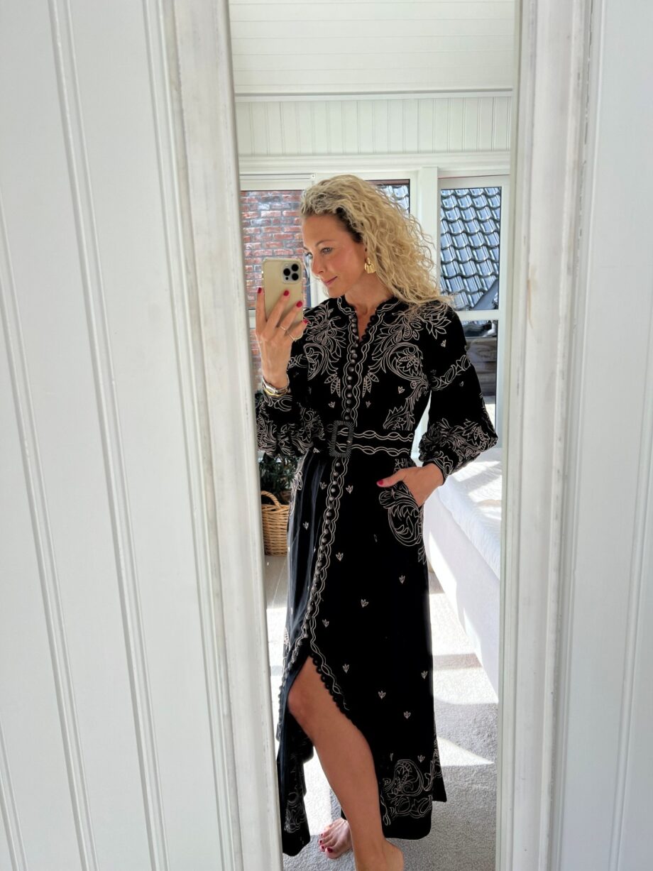 Scarlett Poppies Beyonce Long Dress Onyx Black