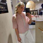 Selected Femme Sia 2/4 Rib Knit Cardigan Mauve