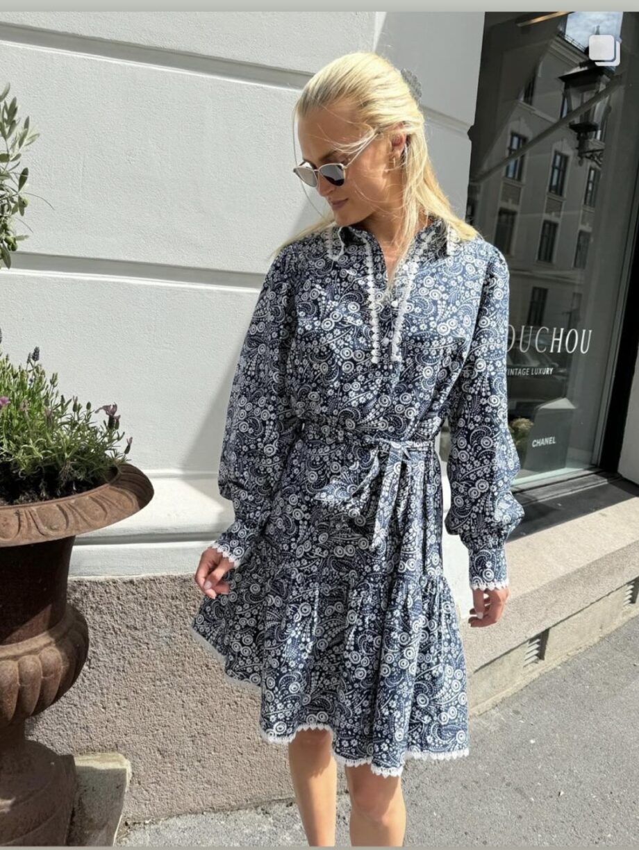YAS Pera Shirt Dress Navy