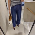 Selected Femme Janna Pleated Chambray Pant