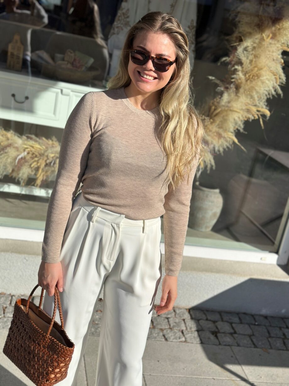 Selected Femme Ingrid Knit Lano O-neck