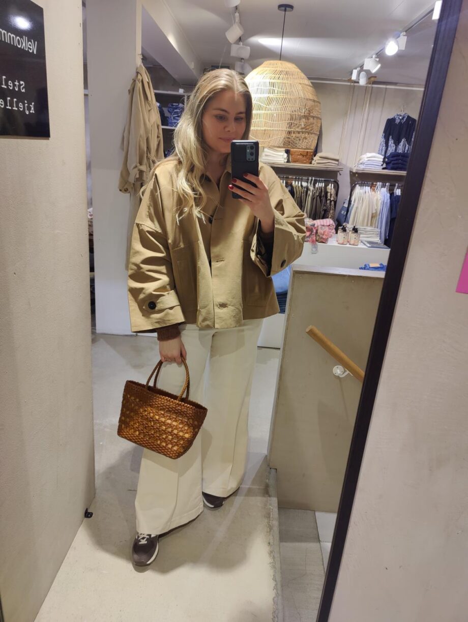 My Essential Wardrobe Lyon Short Jacket Sepia Tint