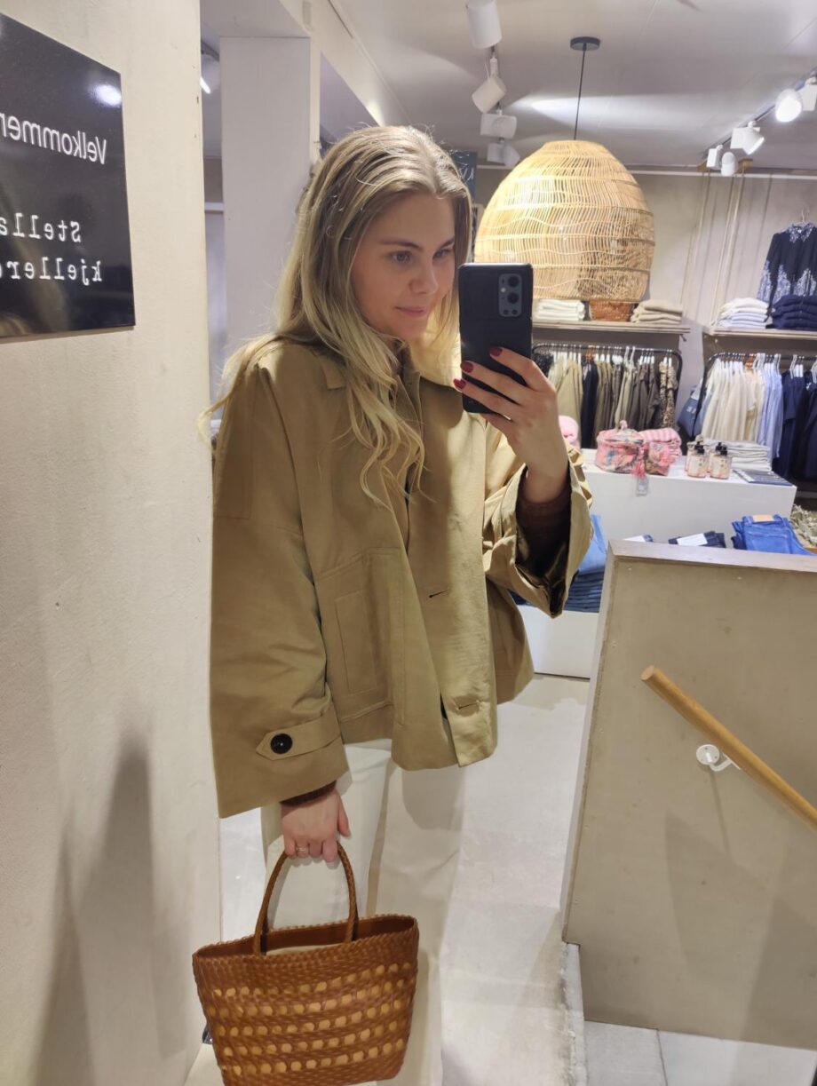 My Essential Wardrobe Lyon Short Jacket Sepia Tint