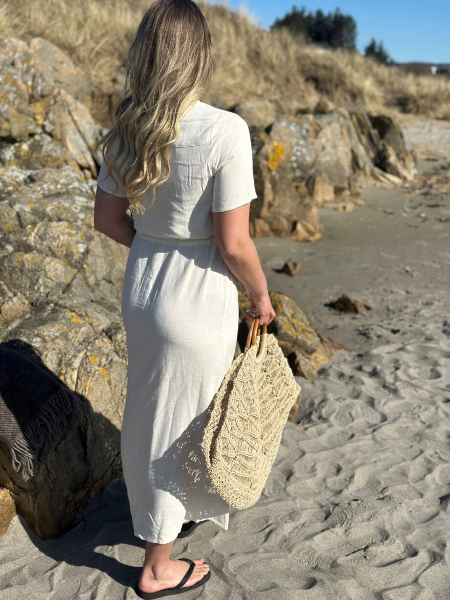 Selected Femme Viva-Damina Dress Sandshell