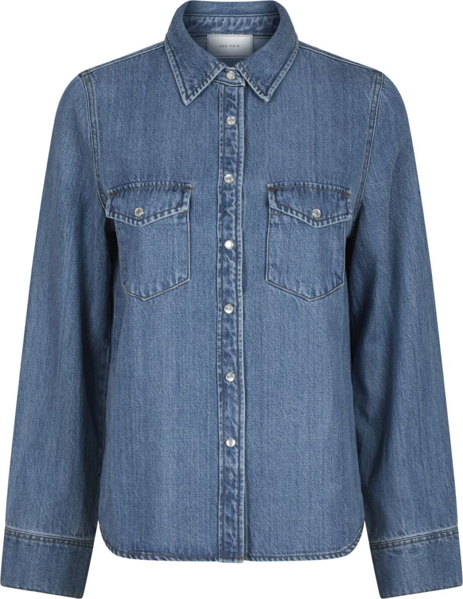 Neo Noir Roger Denim Blouse