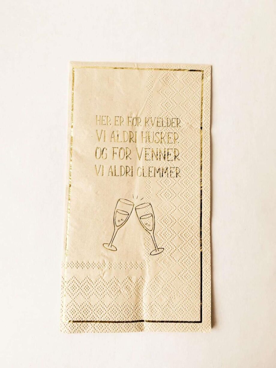 Trend Design Servietter Skål for venner...