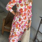 YAS Asina Long Shirt Dress Star White/Emilie