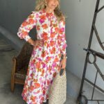 YAS Asina Long Shirt Dress Star White/Emilie