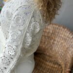 YAS Trivo Crochet Cardigan Birch