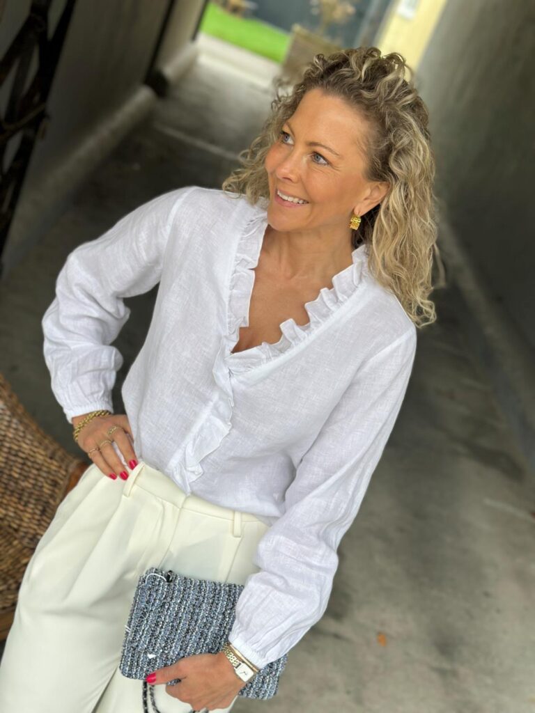 Close To My Heart Lynnie Blouse White