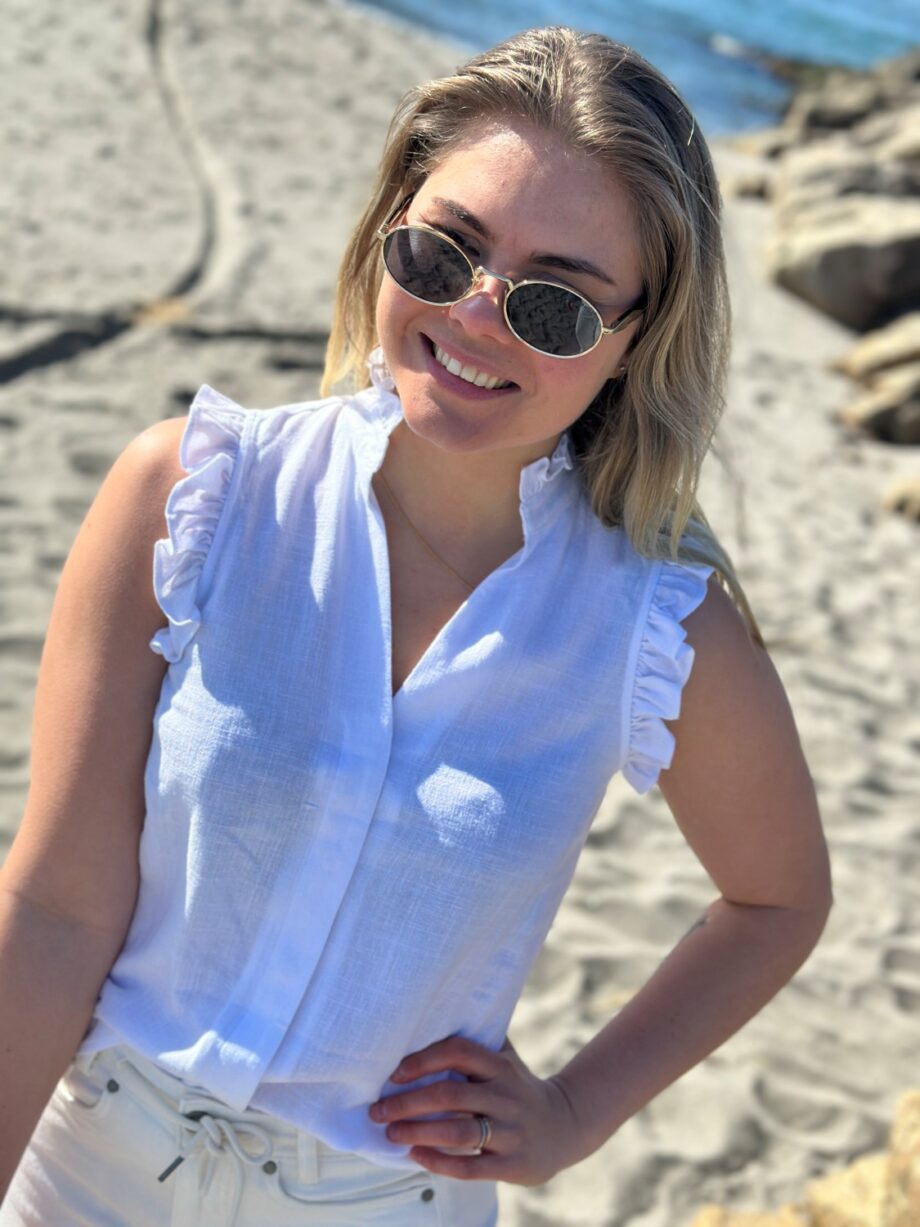 Selected Femme Sun Ruffle Top