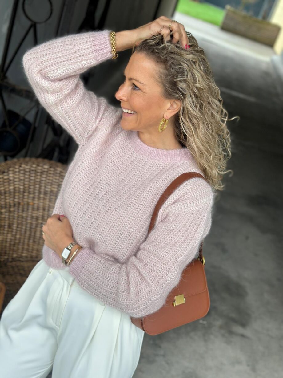 Arnie Says Lane Brioche Pink/Ecru