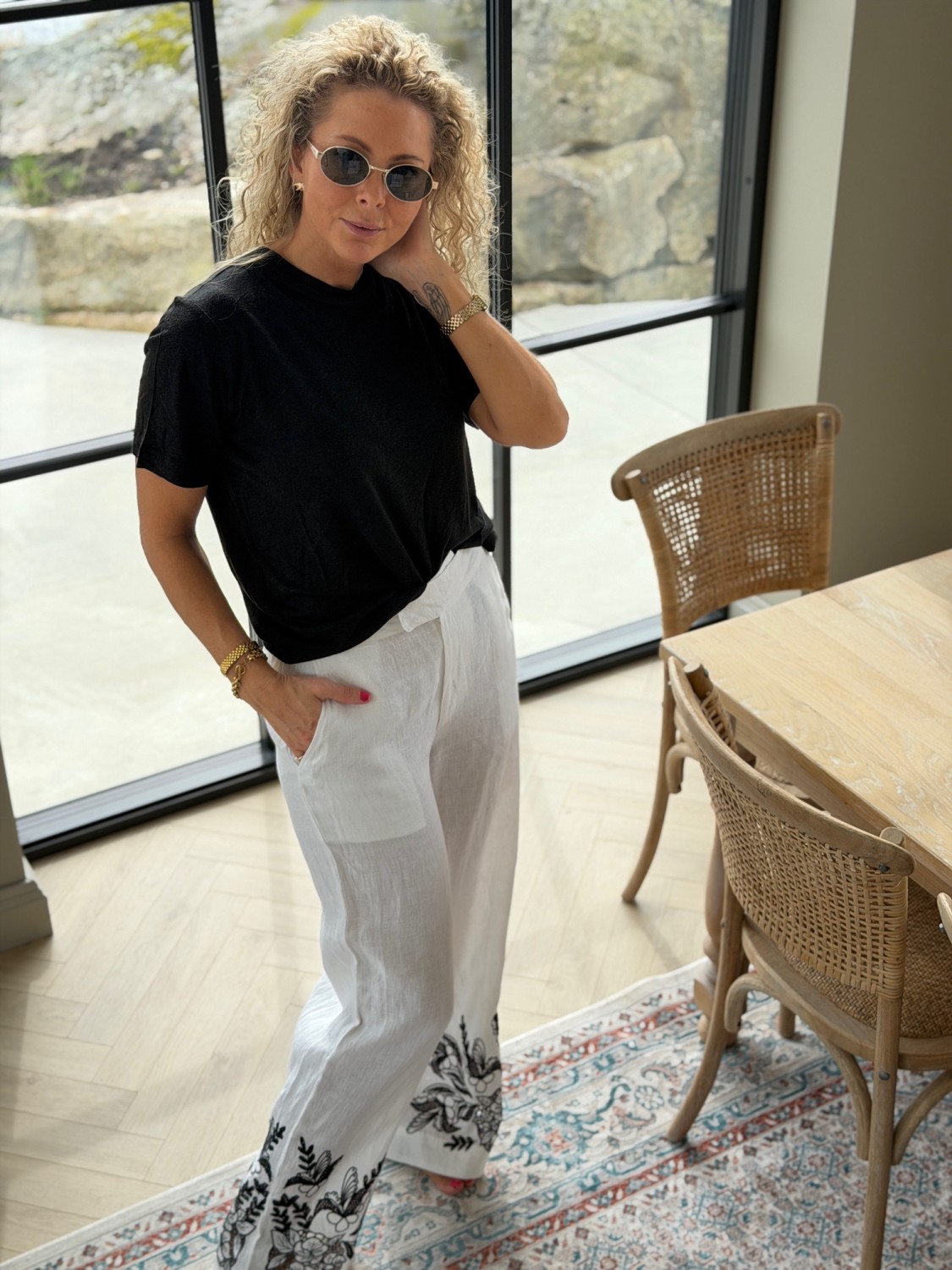 My Essential Wardrobe Lisa Tee – T-skjorte i lin- og viskoseblanding